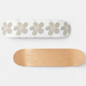 Blume des Stoffs Collage Mix und Anpassungsfarben Skateboard (Horizontal)
