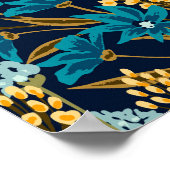 Blume des tropischen Gartens Poster (Ecke)