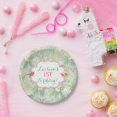 Blume des tropischen Hawaiian-Luau-Hibiskus Pappteller (Party)