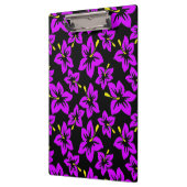 Blume des tropischen Lila hawaiianischen Hibiskus Klemmbrett (Links)