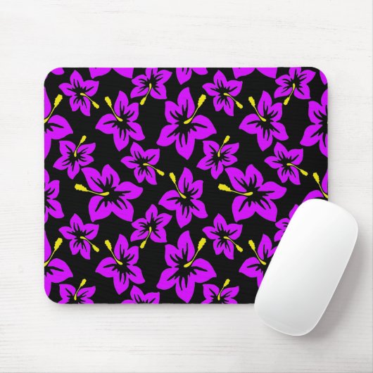 Blume des tropischen Lila hawaiianischen Hibiskus Mousepad (Mit Mouse)