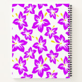 Blume des tropischen Lila hawaiianischen Hibiskus Notizblock (Rückseite)