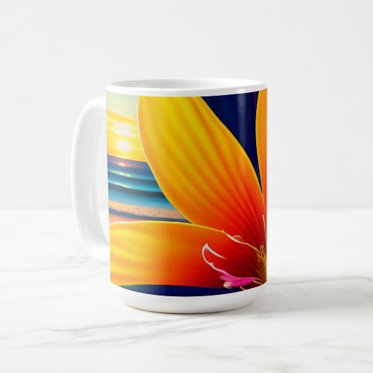 Blume des tropischen Paradieses Kaffeetasse (Vorderseite Links)