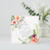 Blume des tropischen Paradieses PixDezines Einladung (Stehend Vorderseite)