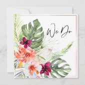 Blume des tropischen Paradieses PixDezines Einladung (Rückseite)