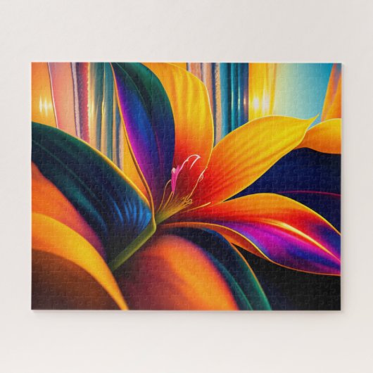 Blume des tropischen Paradieses Puzzle (Horizontal)