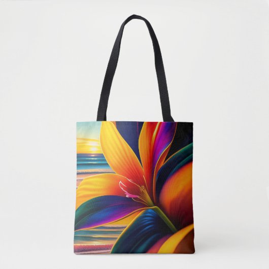 Blume des tropischen Paradieses Tasche (Vorderseite)