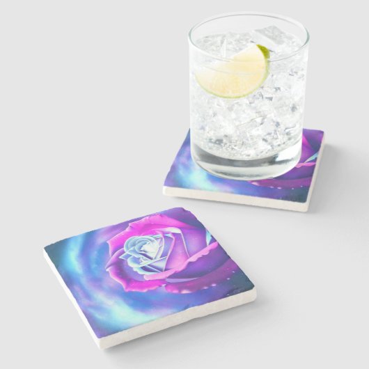 Blume des Untersetzer "Lebensmarmor" (Seitenansicht)