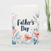Blume des Vaters Feiertagskarte (Vorderseite)