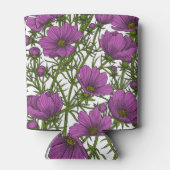 Blume des violetten Kosmos Dosenkühler (Rückseite)