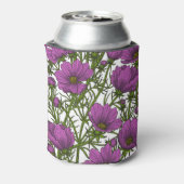 Blume des violetten Kosmos Dosenkühler (Kanne Rückseite)