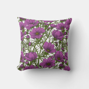 Blume des violetten Kosmos Kissen
