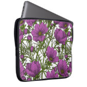Blume des violetten Kosmos Laptopschutzhülle (Vorne Rechts)