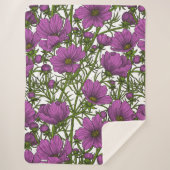 Blume des violetten Kosmos Sherpadecke (Vorderseite)