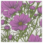Blume des violetten Kosmos Stoff (Nahaufnahme)