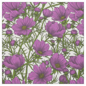 Blume des violetten Kosmos Stoff (Muster)