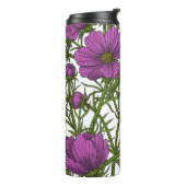 Blume des violetten Kosmos Thermosbecher (Nach links gedreht)