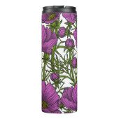 Blume des violetten Kosmos Thermosbecher (Rückseite)