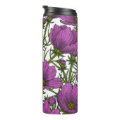 Blume des violetten Kosmos Thermosbecher (Nach rechts gedreht)