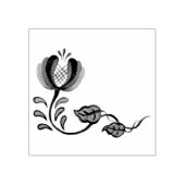 Blume des Volkes, Blumen, Volkskunst, Delft Gummistempel (Prägung)