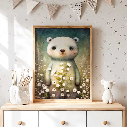 Blume des Waldbabys | Bärenwand Poster
