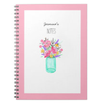 Blume des Wasserfarben-Mason Jar