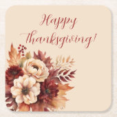 Blume des Wasserfarbenfalls, Erntedank- Rechteckiger Pappuntersetzer (Vorderseite)