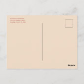 Blume des Wasserfarbenfalls - Jahresgrüße- Postkarte (Rückseite)