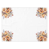 Blume des Wasserfarbenfalls Tischdecke (Vorderseite (Horizontal))