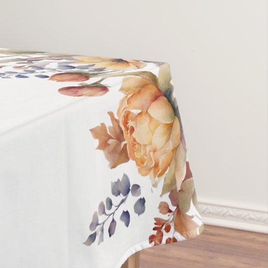 Blume des Wasserfarbenfalls Tischdecke (Beispiel)