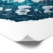 Blume des Watercolor Moon Celestis Poster (Ecke)