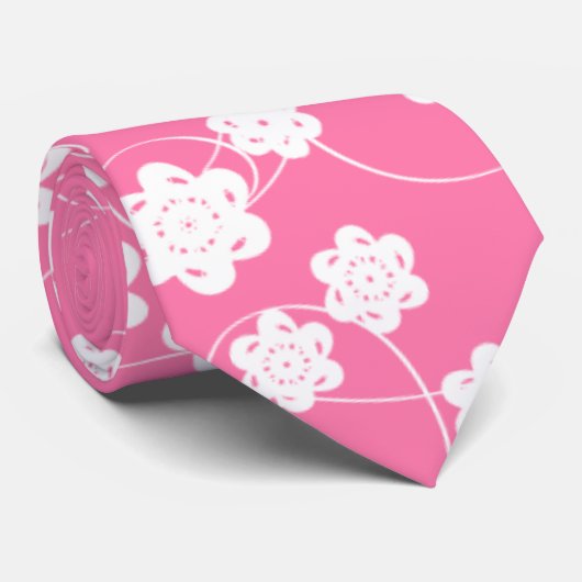 Blume des Weißbuchs in Rosa Krawatte (Gerollt)