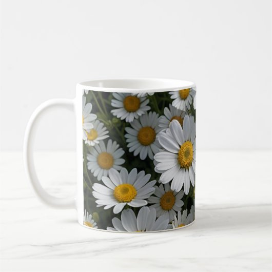 Blume des Weißen Feverts Kaffeetasse (Links)