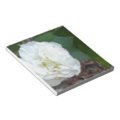 Blume des weißen Hibiskus Notizblock (angewinkelt)
