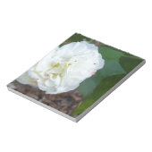 Blume des weißen Hibiskus Notizblock (Rotiert)
