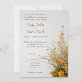 Blume des weißen Holzfalles, die einladen Einladung (Vorderseite)