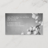 Blume des Weißen Magnolien Visitenkarte (Rückseite)