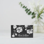 Blume des Weißen Magnolien Visitenkarte (Stehend Vorderseite)