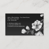 Blume des Weißen Magnolien Visitenkarte (Rückseite)