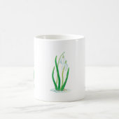 Blume des weißen Schneefalls Kaffeetasse (Mittel)