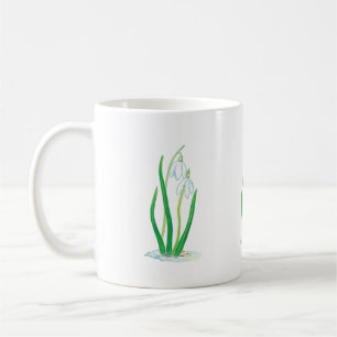 Blume des weißen Schneefalls Kaffeetasse