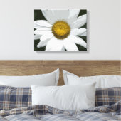 Blume des weißen und gelben Daisy Leinwanddruck (Insitu (Schlafzimmer))
