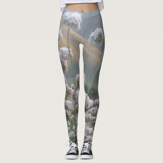Blume des Weißgebirges Leggings (Vorderseite)