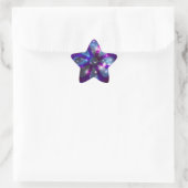 Blume des Weltraums Stern-Aufkleber (Tasche)