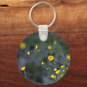 Blume des Wiesenbutterbestands (Ranunculus Acris) Schlüsselanhänger (Vorderseite)