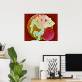 Blume des Yoga Poster (Heimbüro)