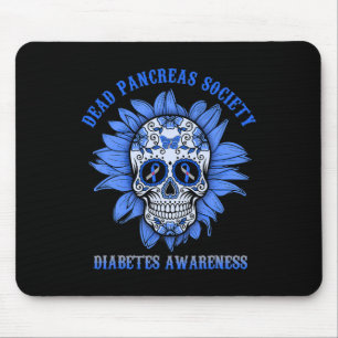 Blume des Zuckerschädels ist bei Pankreas-Gesellsc Mousepad