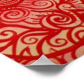 Blume des Zuckerschädels Tag der toten Posterkunst Poster (Ecke)