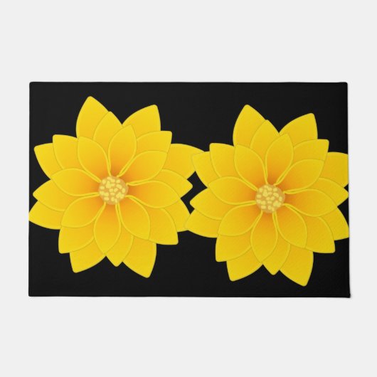 Blume Design 24" x 36" Türmatte (Vorderseite)