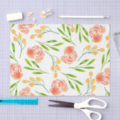 Blume (Design 45 Gelb/orange Serie) Seidenpapier (Handwerk)